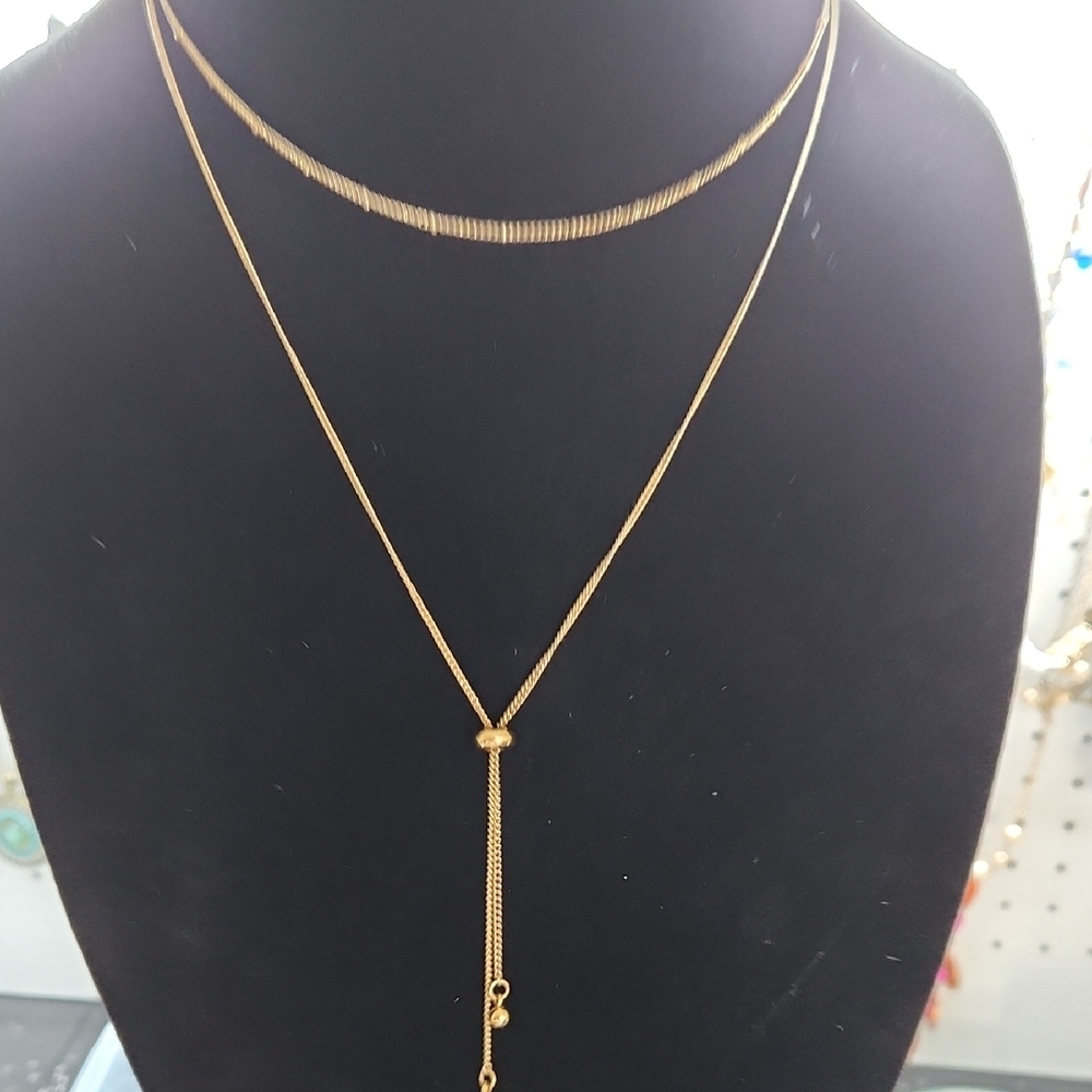 Gold-tone and Faux Pearl Necklace Lot - Picture 9 of 15